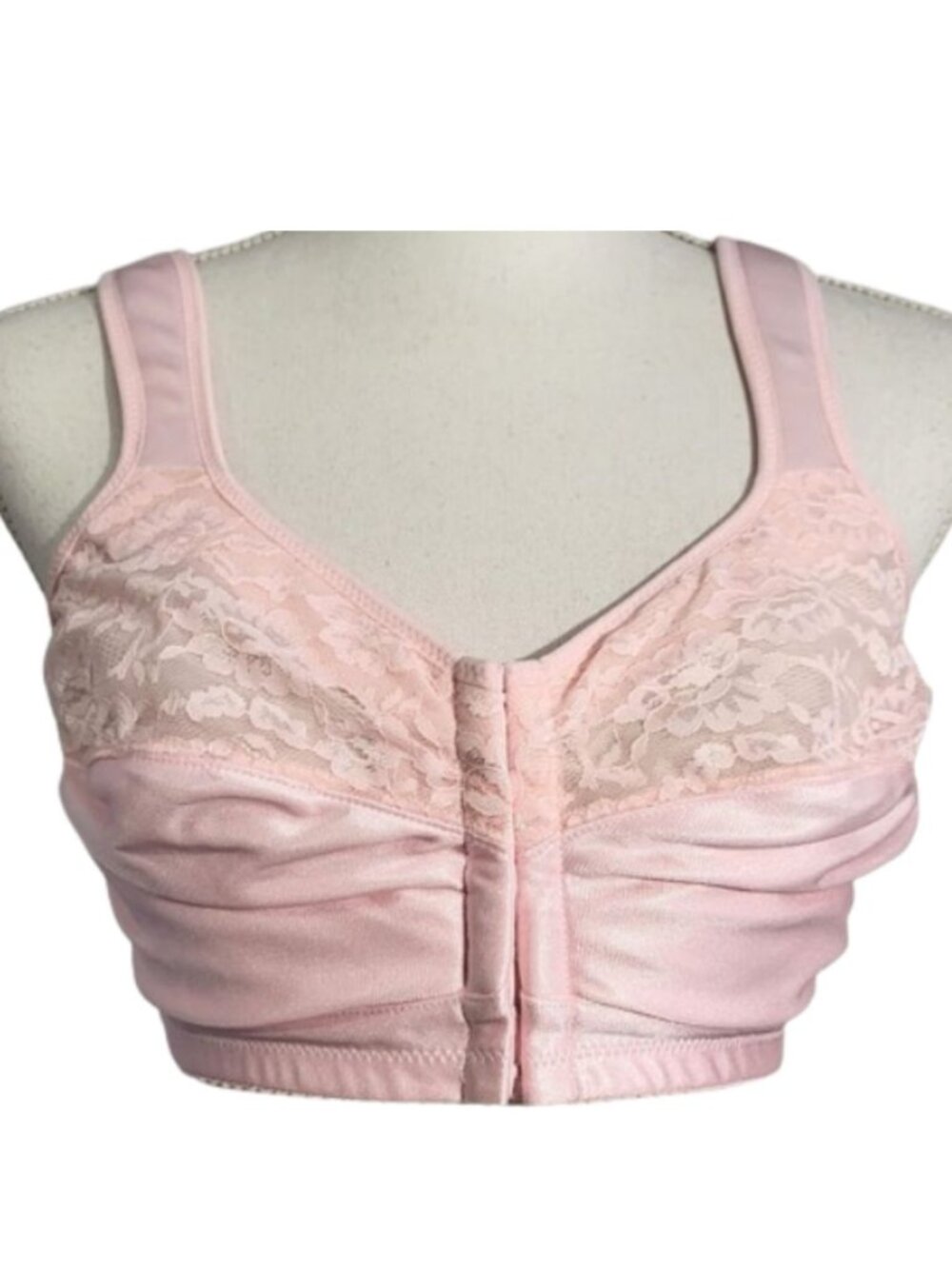 COMFORT CHOICE Pink Easy Enhancer Nylon Bra - New With Tags Women's 38 DDD